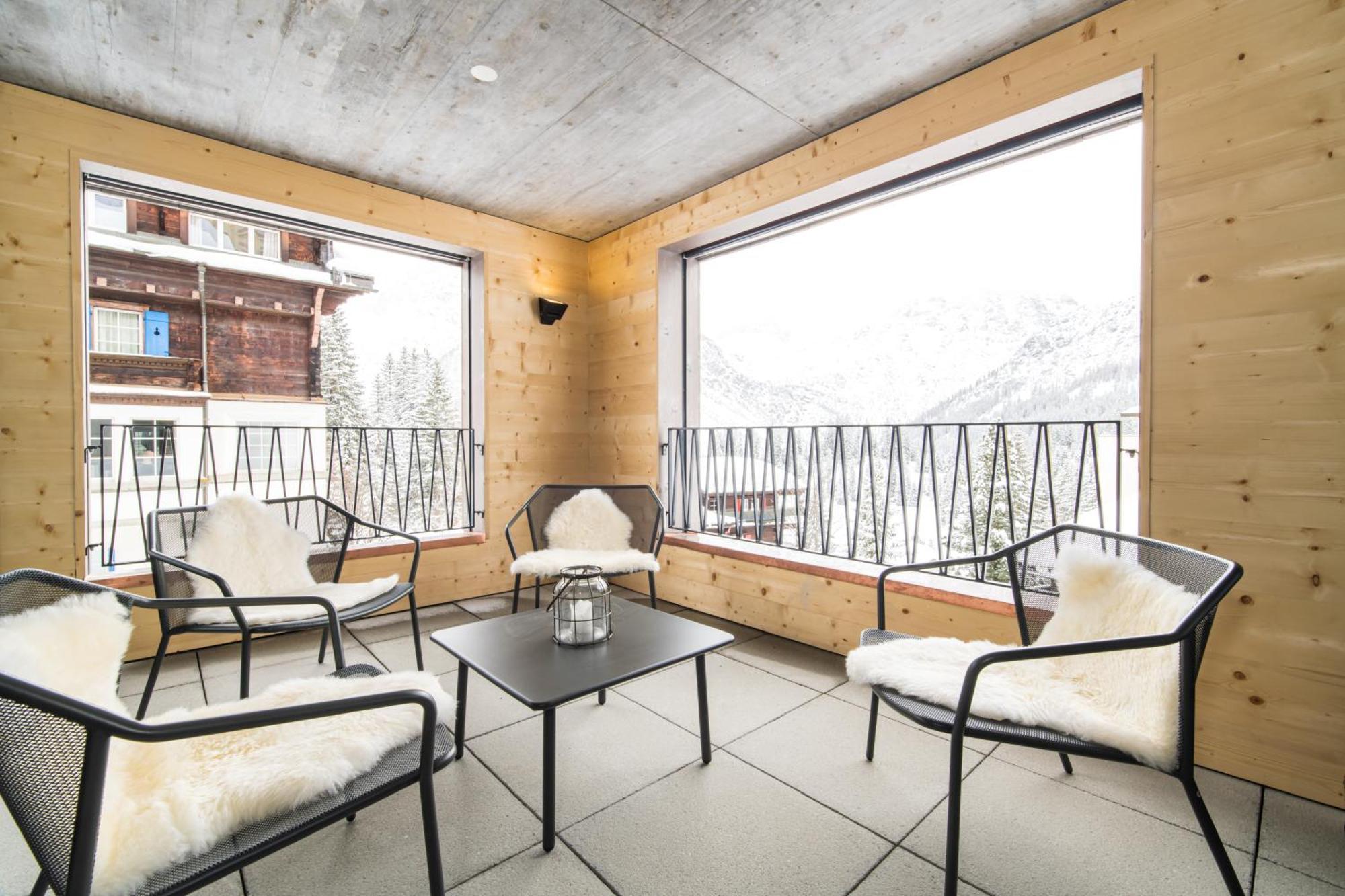 Haus Burgermeister Wohnung Aelplihorn Arosa Eksteriør billede